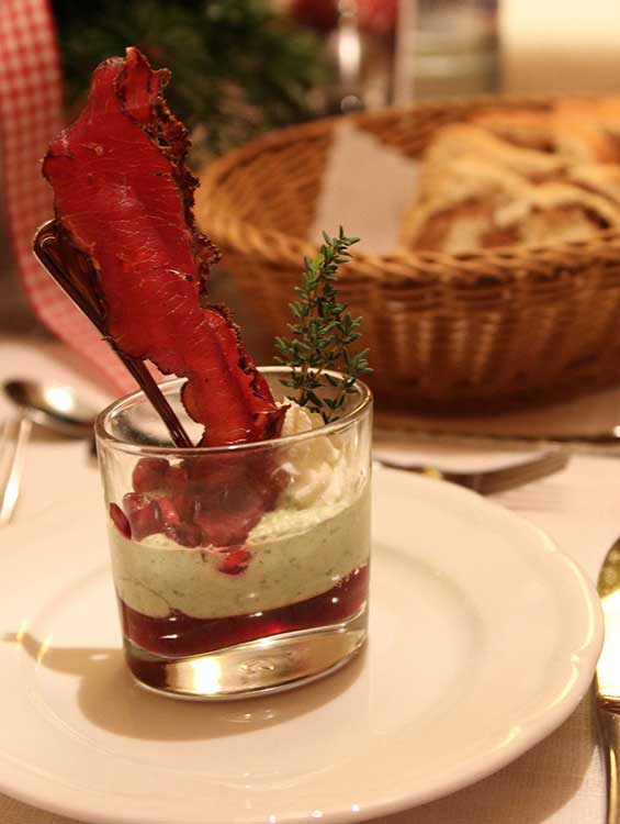 Vorspeise auf Teller