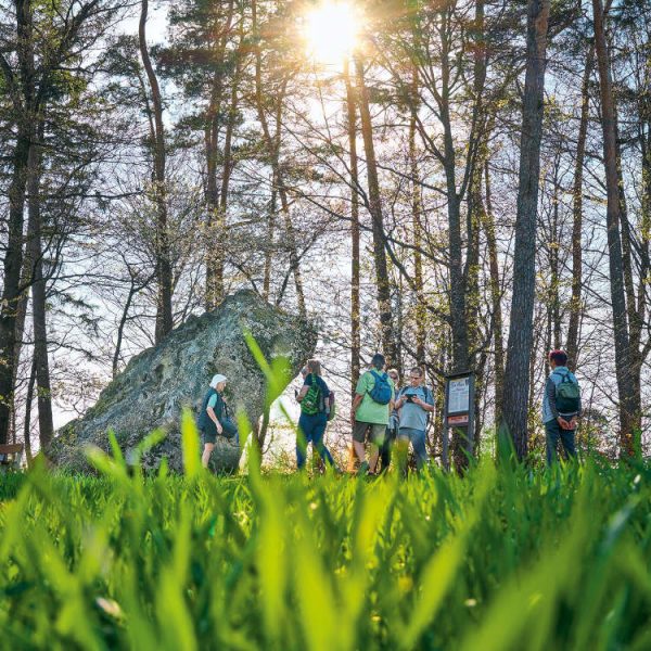 Wandern im Rottal, Halmstein, Wandergruppe